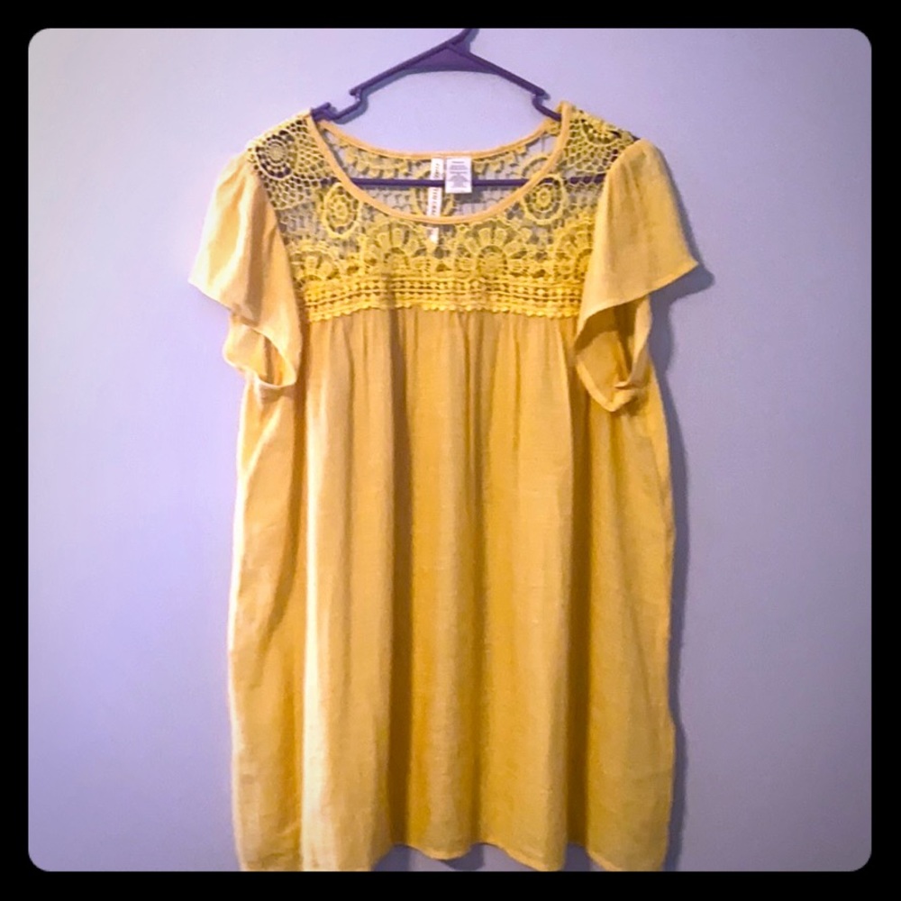 Forgotten Grace Yellow Top